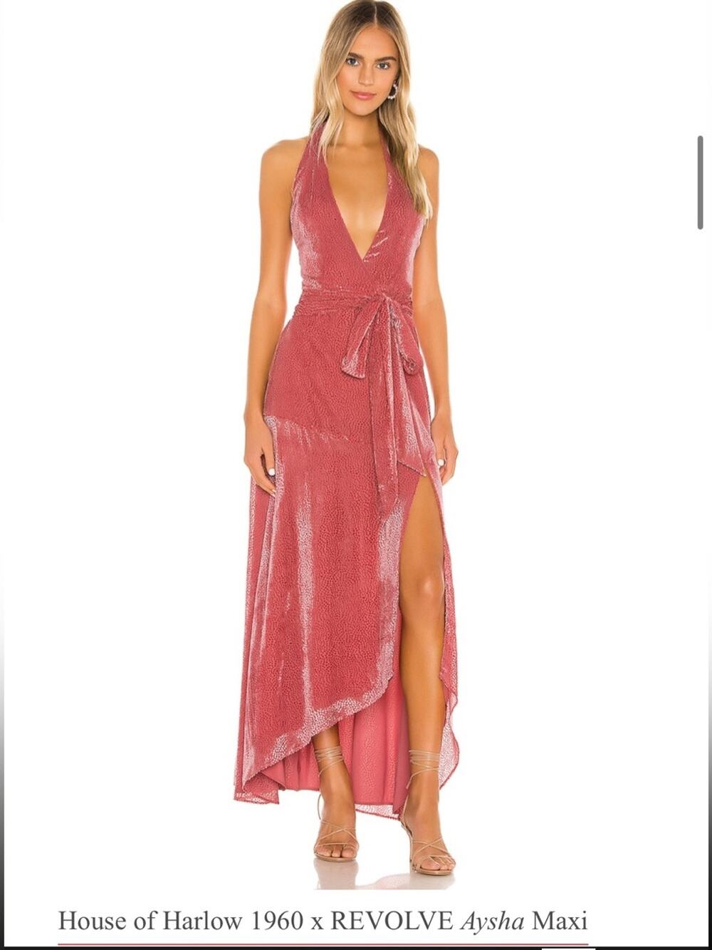 Revolve Aysha velvet maxi dress